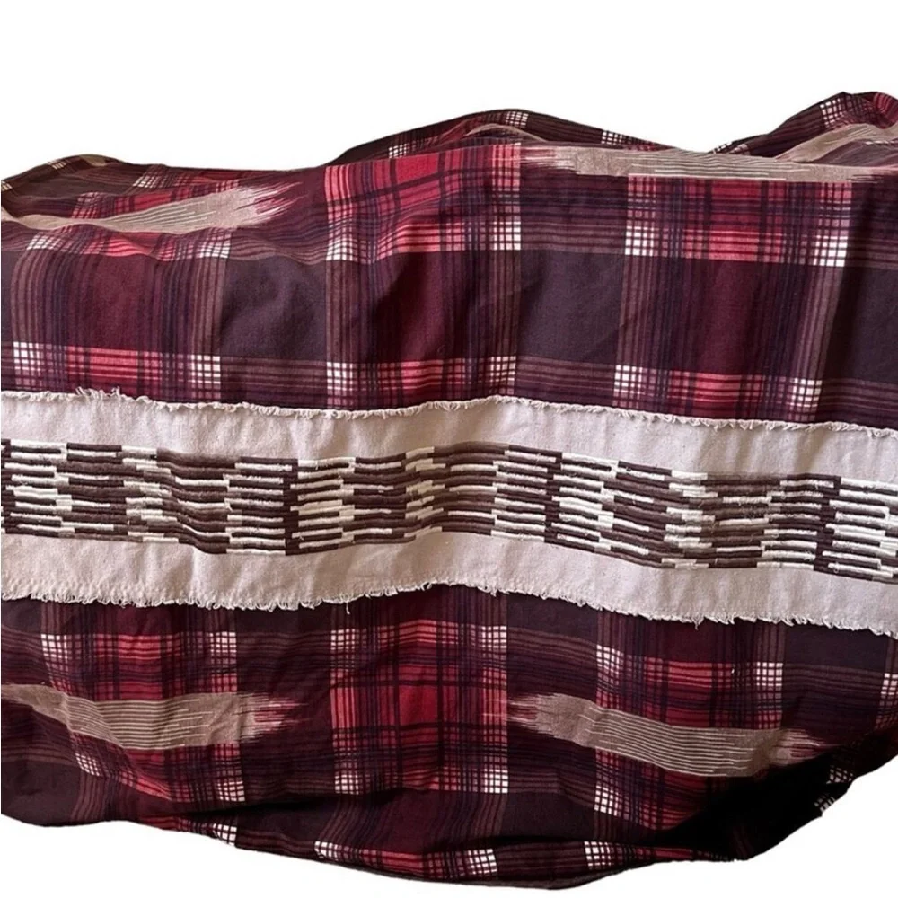 Queen Size Red Ikat Duvet Cover
